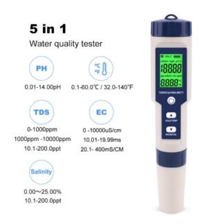 5-in-1 water quality tester